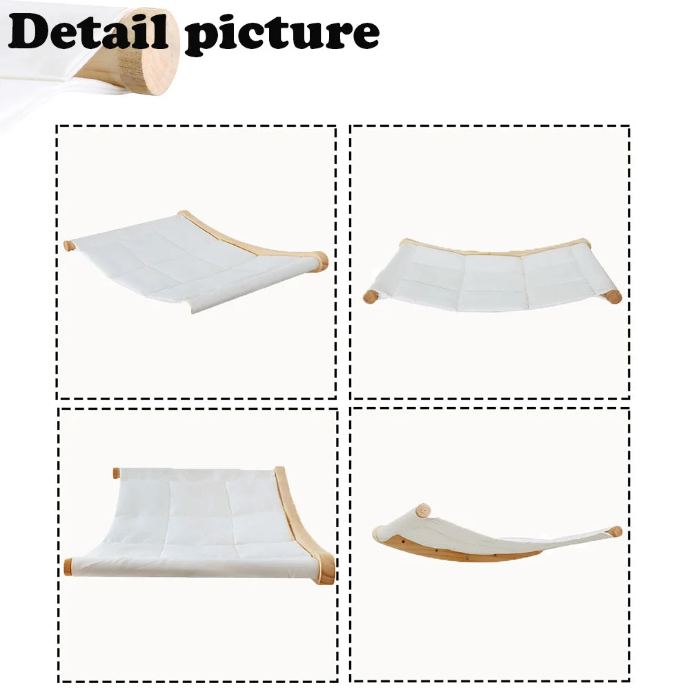 Cat Wall Mounted Furniture Cat Hammock&Felt Ladder&Sisal Scratching Post of High Quality Durable and Easy-to-Clean Cat Furniture