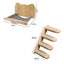 Wall Mounted Cat Tree Cat Climbing Wooden Shelves Climbing Hammock Set Scratching Post and Ladder for Cats Playing and Sleeping