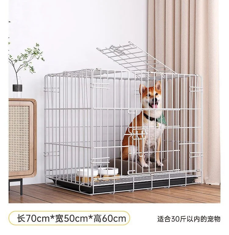 Dog Cage Large Dog Small to Medium Dog Golden Retriever Labrador Corgi Side Ranch with Toilet Separation Indoor Household Nest