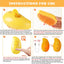 Cat Steam Brush, 3-In-1 Cat Steam Brush, Silicone Massage Beauty Brush, Cat And Dog Pet Hair Cleaning Brush Comb,Mango Shape