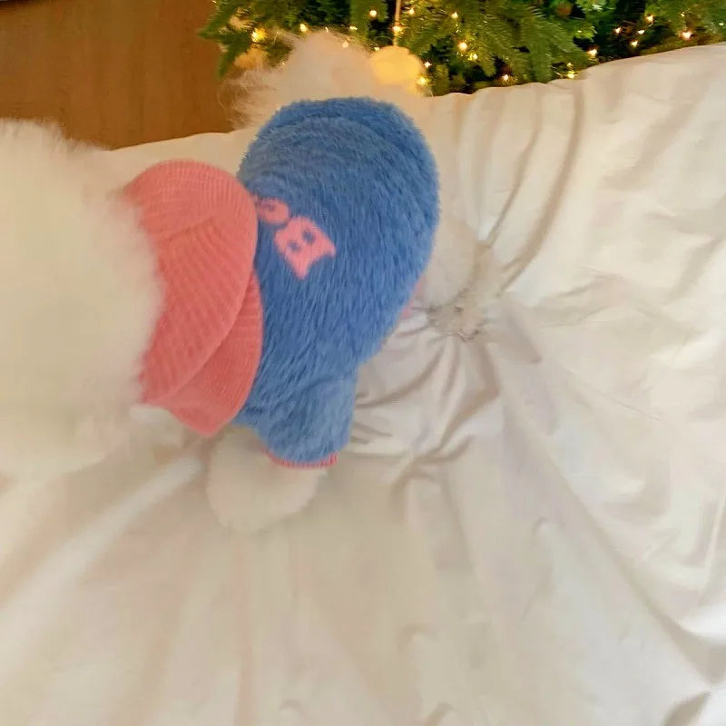 Puppy Warm Hoodies Fleece Dog Jacket Pet Letter Winter Dog Clothes Chihuahua Poodle Bichon Accessories Cat Coat Dog Pullover