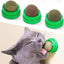 Natural Catnip Cats Wall Stick-on Ball Toy Scratchers Treats Healthy Natural Removes Balls to Promote Digestion Cat Grass Snack