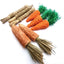 1Set Natural Straw Rope Carrot Hamster Molar Chew toy Small Pets Toys For Hamster Rabbit Grinding Groducts Gnaw Toy Supplies