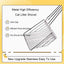 Stainless Steel Cat Litter Shovel Wooden Handle Shovel Easy To Clean Good-Looking Reduce Dust Suitable For Small Dog Toilets