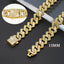 15MM Bling Jewelry Diamond Luxury Dog Chain Collar Cuban Gold Chains for Dogs and Cats Necklace