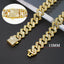 Diamond cats Dogs Necklaces Chain Collar 15MM wide Luxury Jewelry Necklace Cuban Gold Chains for Dogs and Cats