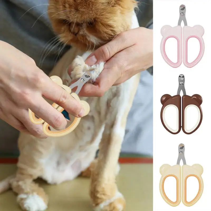 Pet Nail Clippers Sturdy Non-slip Handles Cat Claw Trimmer Puppy Toenail Cutter Professional Anti-Slip Safe Pet Detailing Tool