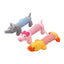 Cute Pet Dog Cat Plush Squeak Sound Dog Toys Funny Fleece Durability Chew Molar Toy Fit for All Pets Elephant Duck Pig
