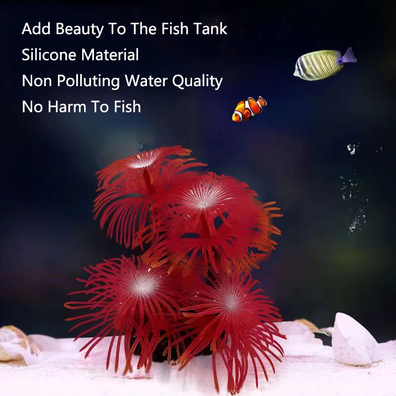 Artificial Underwater Coral  Aquarium Fish Tank Simulation Decoration Aquarium Backgrounds Plants Water Grass Accessories Home