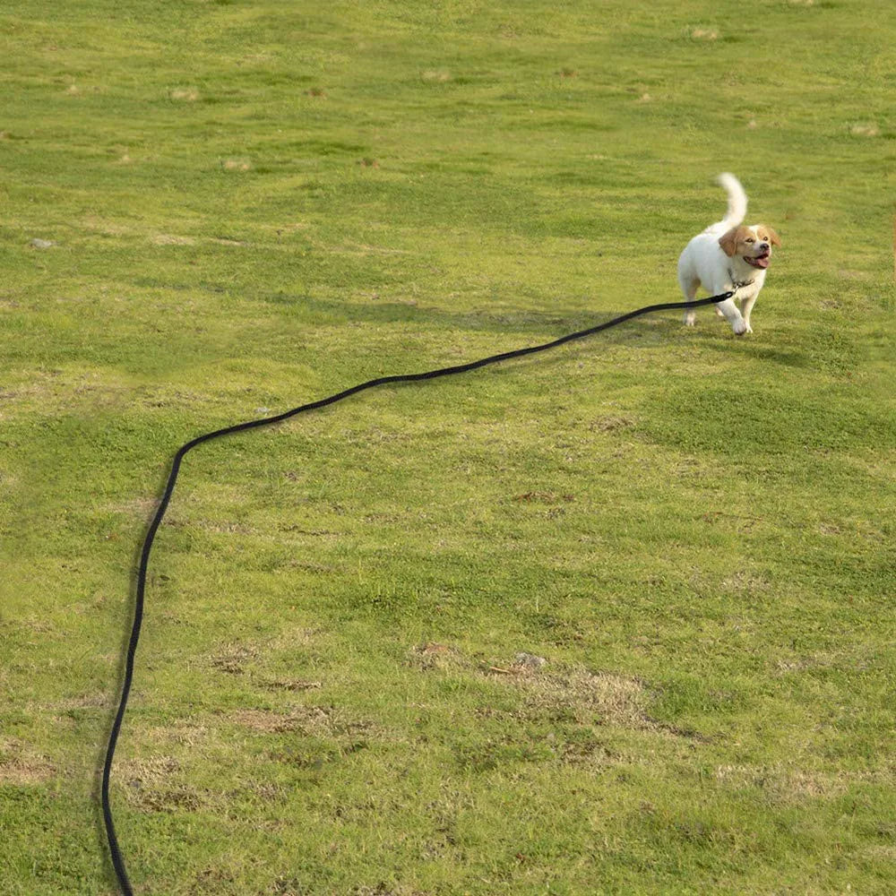 Dog Check Cord 5M 10M Leash Floatable Extra Long Pet Dog Training Rope with Soft Handle for Camping Playing Backyard Beach Lake