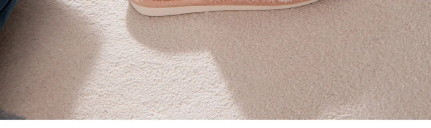 Winter Plush Slippers For Women Warm Cute Cat Paw Designer House Fur Slippers Indoor Bedroom Lovers Indoor Fluffy Shoes