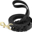 Leather Dog Leash, Heavy Duty Genuine Leather Braided Dog Leashes for Large Medium Small Dogs Shepherd Training and Walking
