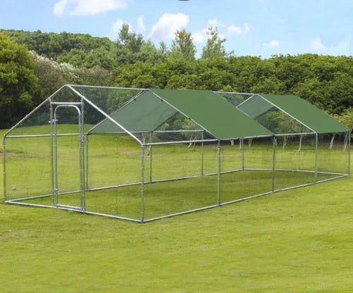 Customized Large Chicken Shed Outdoor Steel Pipe Construction Breeding Shed Duck Shed Simple Large Chicken Cage