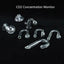 Glass Aquarium CO2 Indicator Fish Tank Liquid Tester Monitor Plants Grass CO2 System Drop Checker  For Fish Tank Aquatic Planted