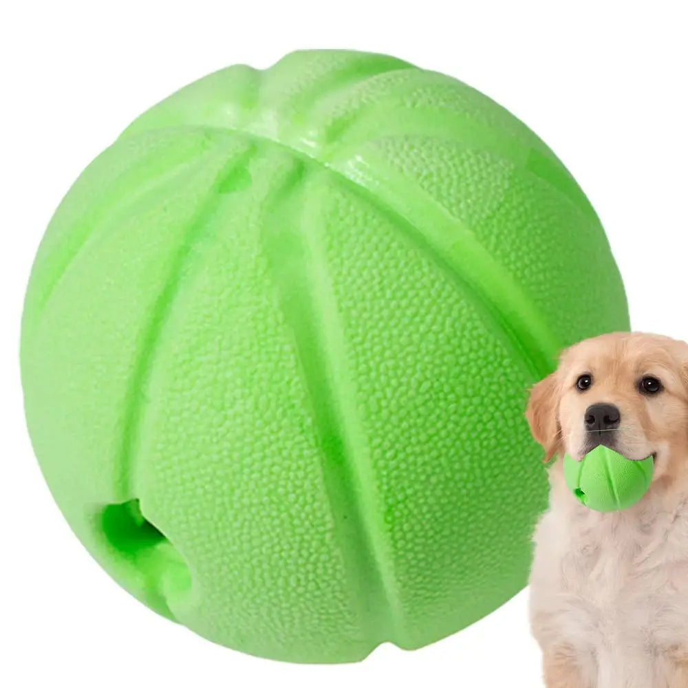 Pet Toys Dog Chew Toys Tooth Cleaning Treat Squeaky Ball Extra-tough Interactive Ball Puppy Food Leaking Pet Sound Ball Toy