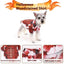 Cat Halloween Costumes Spooky Pet Blood Shirt Printed Pet Dog Clothes Bloody Skeleton Clothes Dress up for Small Medium Large