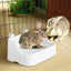 Large Capacity Pet Toilet with Buckle for Guinea Pigs Dangling Square Small Pet Litter Box Pet Cleanging Tools