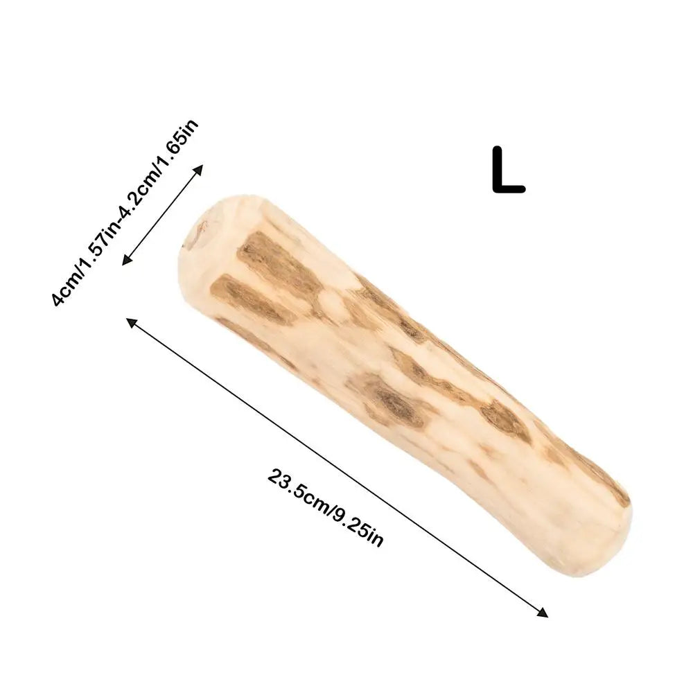 Real Wooden Dog Chew Toys Safe Interactive Pet Chew Stick Natural Dog Teeth Cleaning Hard Portable Sticks For Puppy Travel Toy