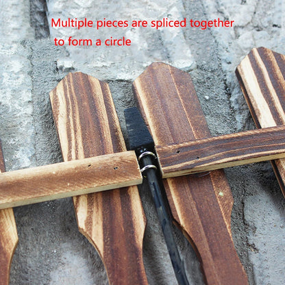 Wooden Fencing Barrier DIY Mini Landscape Crawling Small Pet Turtle Fence Balcony Landscape Barrier Accessory Indoor Courtyard