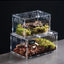 Reptile Acrylic Transparent Terrarium Breeding Box Turtle Cage Nano Arboreal Tarantula Enclosure Dearded Dragon Reptiles Habitat
