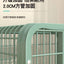New Extra Thick Square Tube  Small Dog Cage with Toilet Indoor Family Dog House Kennel Pet Iron Cage
