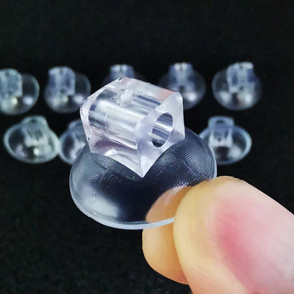 10Pcs Transparent Aquarium Suction Cup Air Tube Holder Sucker for Fish Tank Pump Oxygen Air Tube Fixing Clip Accessories New2022