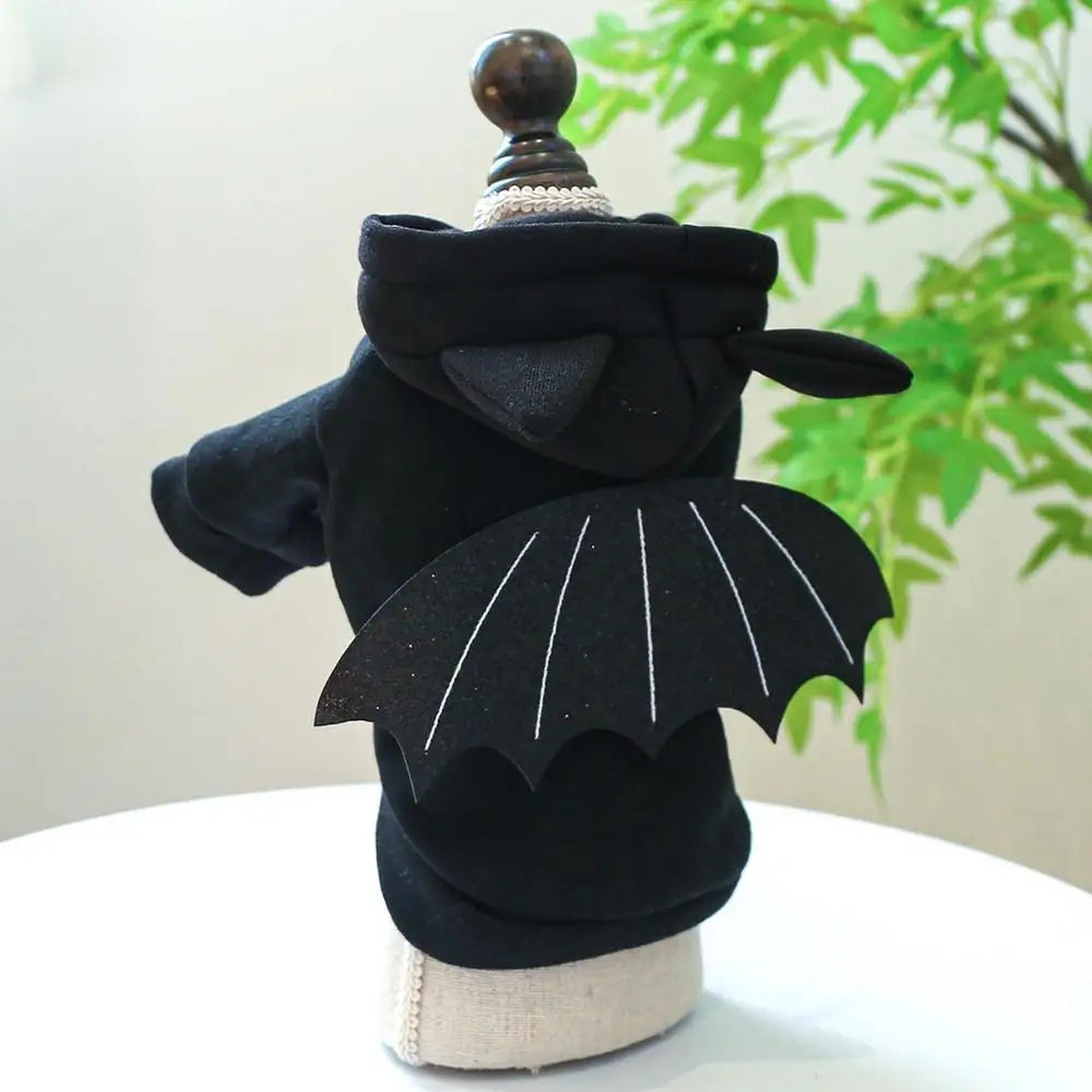 Pet Halloween Costumes Pet Clothes Halloween Black Bat Dogs Hoodies Halloween Dogs Hoodies Pet Outfit Clothing Cool Apparel For
