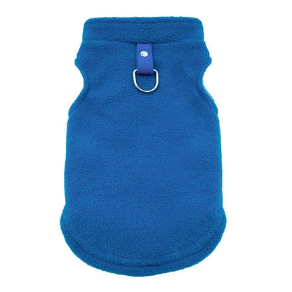 Spring Autumn Vintage Plaid Warm Fleece Pet Dog Cat Clothes Autumn Winter Thickened Vest Coat Small Medium Costume Traction Ring