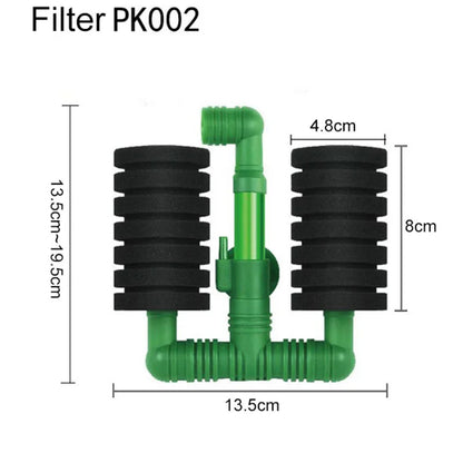 Aquarium Bio-Spong Filter Fish Tank Air Pump Skimmer Biochemical Sponges Filter New Green Bio Sponge Aquarium Filtration Filters