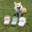 Thickened Folding Pet Bowls Outdoor Pet Double Bowls Tableware Travel Dog Feeder Bowls Pet Supplies Portable Dog Bowls