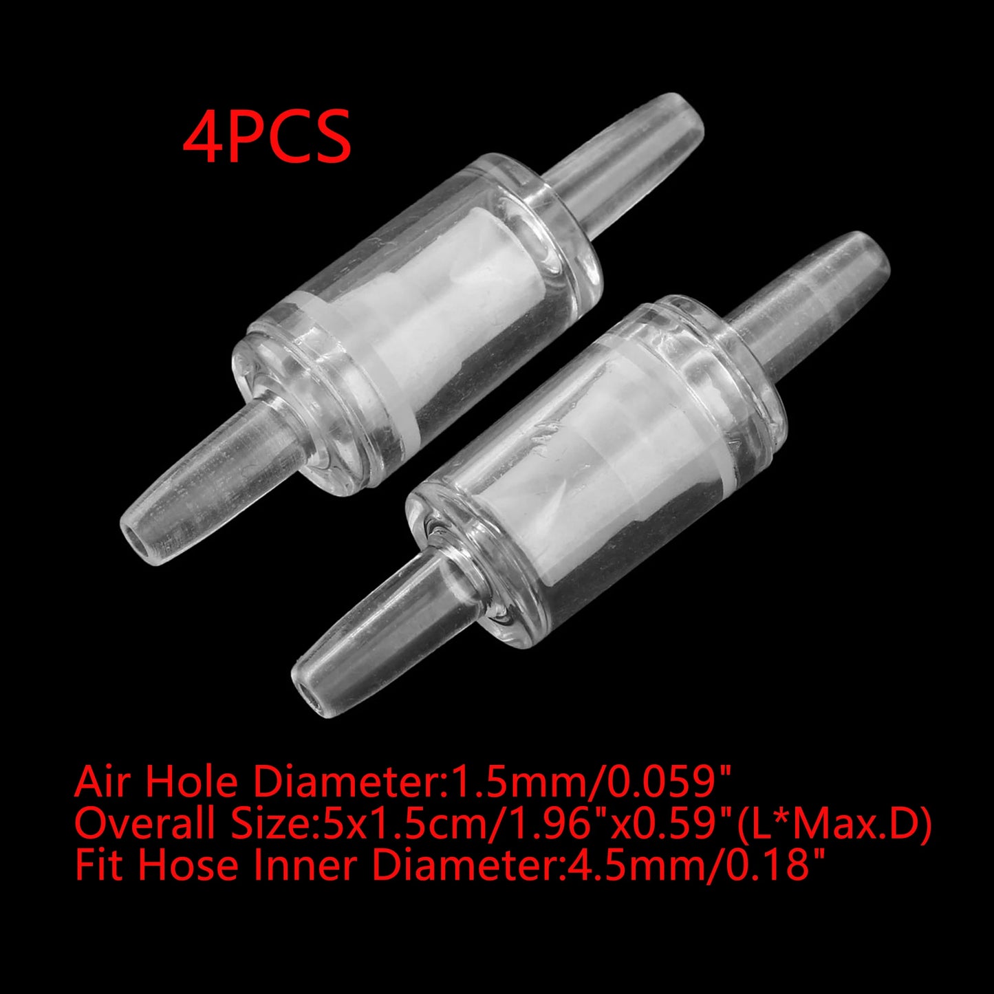 UXCELL Aquarium Air Pump Non-Return Check Valve CO2 Fish Tank One Way Oxygen Pump Hose Tracheal Check Valve Pipe Accessories
