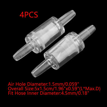UXCELL Aquarium Air Pump Non-Return Check Valve CO2 Fish Tank One Way Oxygen Pump Hose Tracheal Check Valve Pipe Accessories