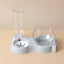 Pet dog and cat food bowl automatic feeder all-in-one dog and cat food bowl and drinking fountain drinking bowl