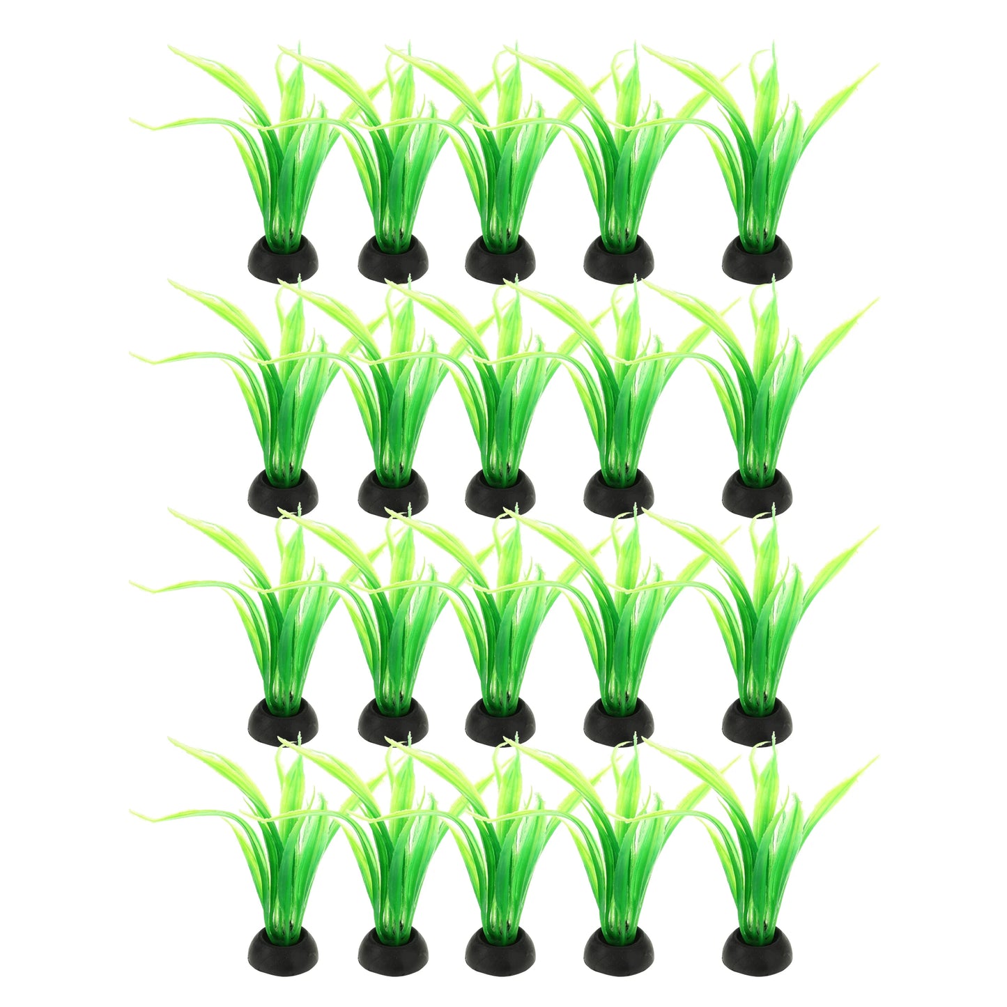 UXCELL 10/20 Pcs Aquarium Artificial Plastic Plants Water Weeds Ornament Fish Tank Plant Flower Grass Decoration Accessories