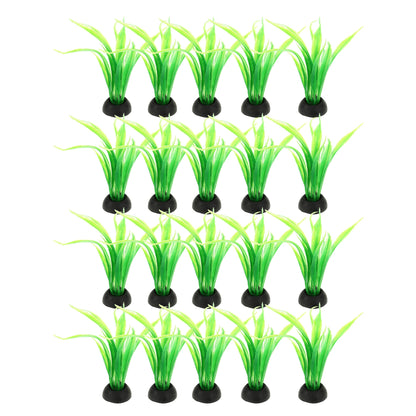 UXCELL 10/20 Pcs Aquarium Artificial Plastic Plants Water Weeds Ornament Fish Tank Plant Flower Grass Decoration Accessories