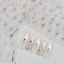 Gold Silver Starlight Laser Pink Colorful Glitter Star Bronzing Rhinestones Relief Nail Art Decorations Stickers Manicure Decals