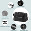 UXCELL Pet Carrier Puppy Carrier Dog Bags for Small Cats Dogs Puppies Up to 13 Lbs Black 600D Oxford Cloth Pet Carriers