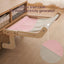 Pet Window Hanging Cat Bed, Removable Balcony Cat Hanging Hammock Wooden Assembly Indoor Bedside Bed Pet Nest