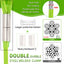 Tie Out Cable Dog Walking Training Glue coating Leashes Double Head Pet Wire Rope with Steel Buckle For Two Dogs Usage