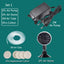 1Set Plastic Aquarium Air Stone With 2W Air Pump Pond Fish Tank Pump Aerator Aeration Hydroponic Oxygen Air Stone with Tube