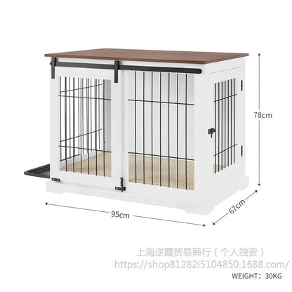 Unipaws sliding door cage high-end furniture wind pet cage medium and large dog house