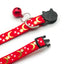 Gold Stars and Moon Cat Collar with Reflective Safety Buckle and Bell