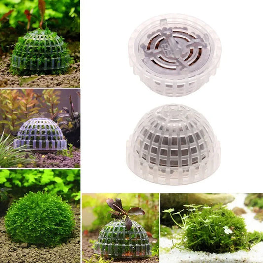 Plastic Aquarium Ornaments Decoration Live Plants Aquarium Media Moss Ball Filter for Fish Tank Aquatic Pets Mineral Balls New