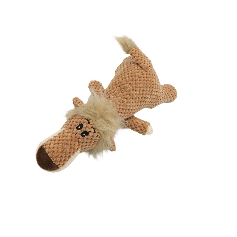 Cross-border pet supplies corn velvet elephant lion dog sound toy self-hi grinding teeth cleaning
