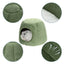 Covered Cat Bed Semi-Closed Pet Tent House Small Dog Puppy Sleeping Beds With Removable Washable Pillow Cushion Pad