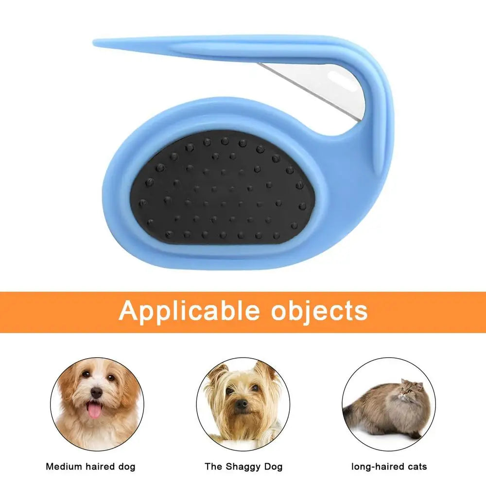 Dematting Comb For Dogs Pet Mat Splitter Effective Open Knot And Undercoat Comb Hair Clippers For Pet Grooming And Hair Removal