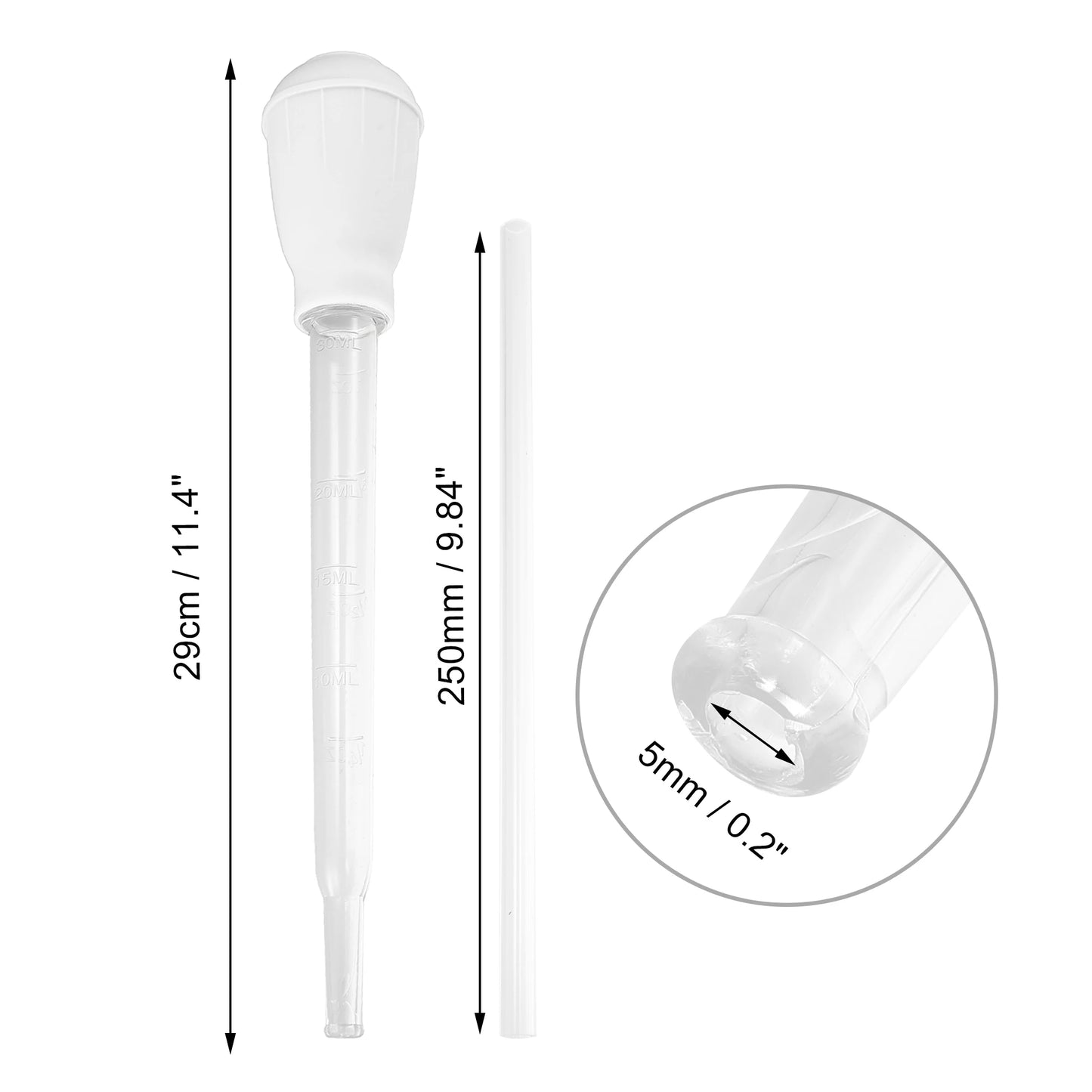 UXCELL Fish Tank Siphon Vacuum Cleaner Pet Feeding Tools Parts Set Aquarium Water Changer Lengthen Pipettes Cleaning Accessories