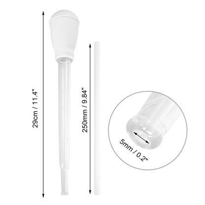 UXCELL Fish Tank Siphon Vacuum Cleaner Pet Feeding Tools Parts Set Aquarium Water Changer Lengthen Pipettes Cleaning Accessories