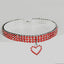 New Cat Dog Collar Three Row Elastic Rhinestone Pet Collars Love Decoration Necklace Puppy Kitten Ornament Pets Supplies