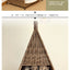 Cat litter tent creative rattan summer kennel cool breathable pet litter four seasons cat litter Internet celebrity cat villa